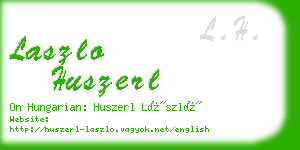 laszlo huszerl business card